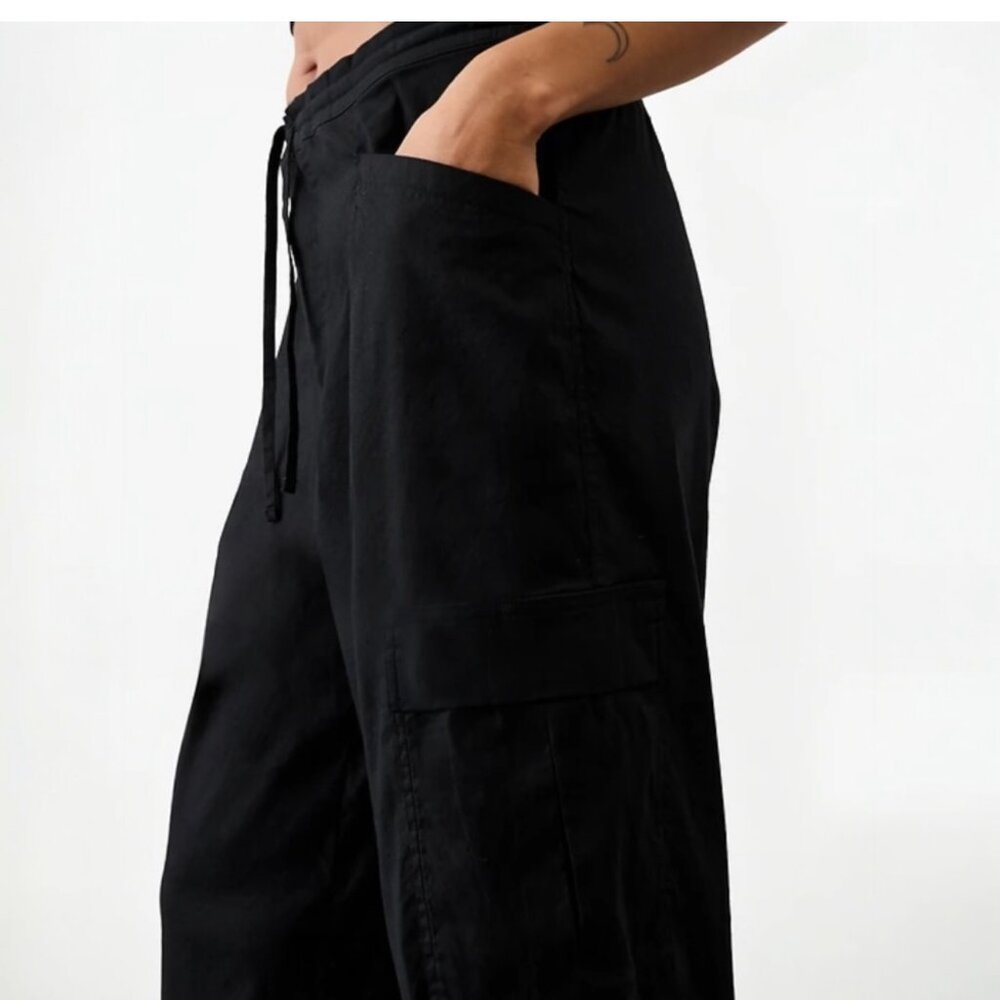 ATHLETA Women's NEW Paradise Wide‎ Leg Linen Pant #605966 | Size L - Picture 4 of 15